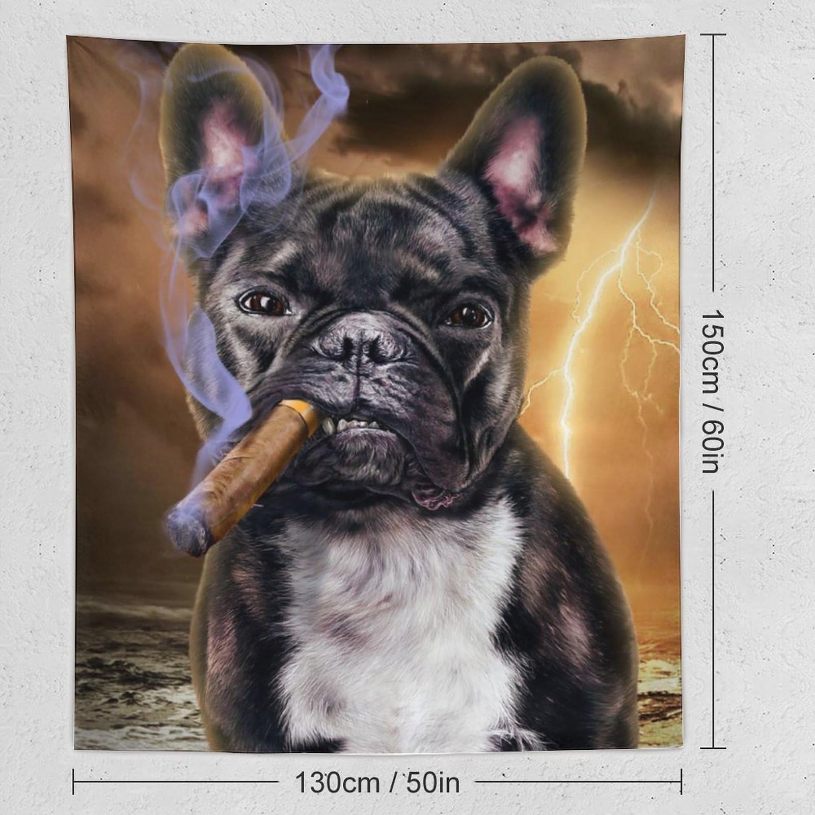 ブルドッグ壁掛け★NO SMOKING 壁掛け Amazon.co.jp: タバコを吸う犬ですインテリア タペストリー